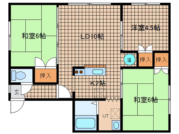 コムハウスⅠの物件間取画像